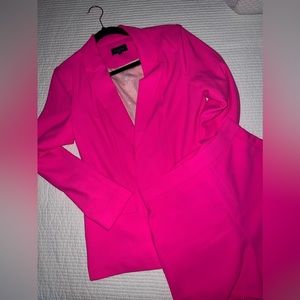 Hot Pink Blazer Short Set